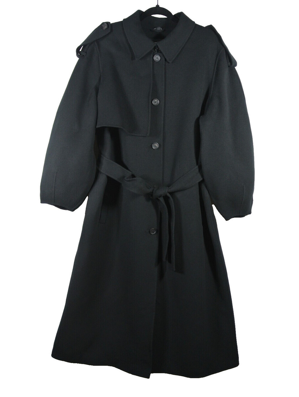 NEW, Mackage Ceyla Double Face Wool Coat in Black Sz XL #W223